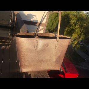 Coach reversible tote